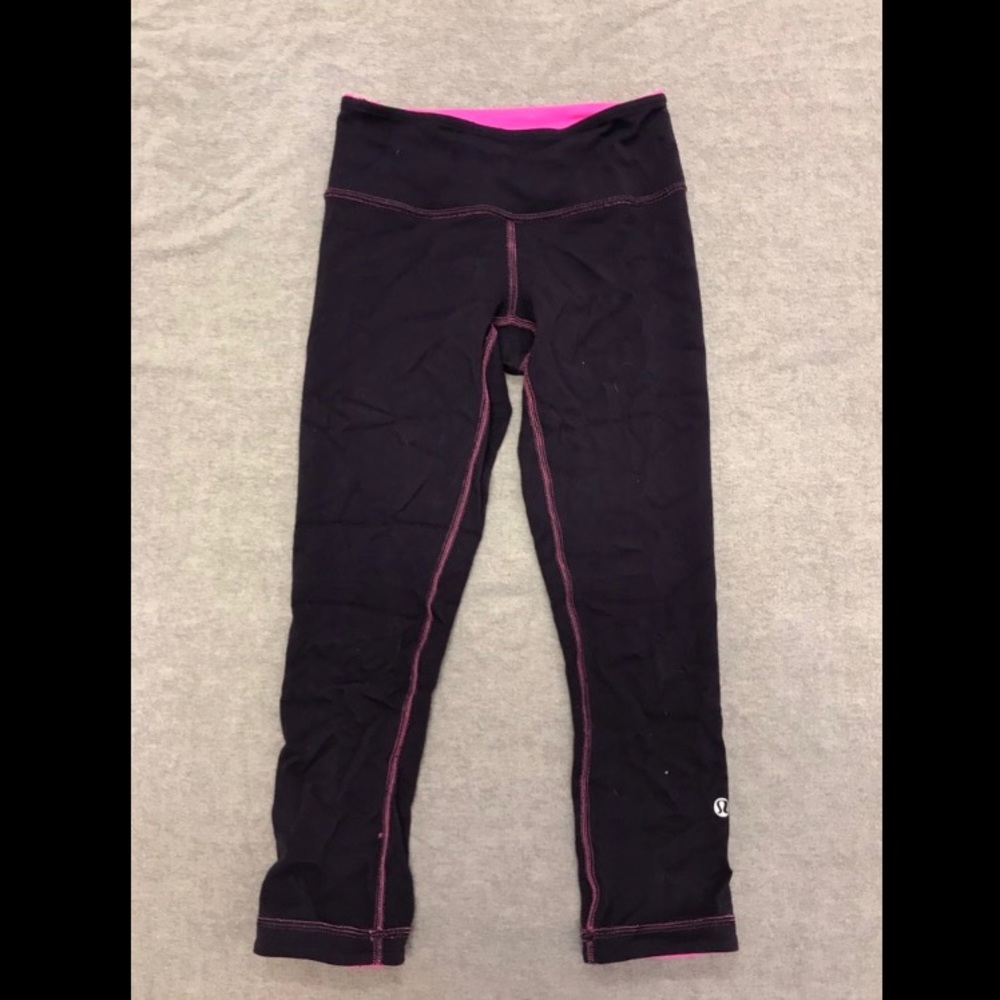 lululemon reversible pink/maroon leggings